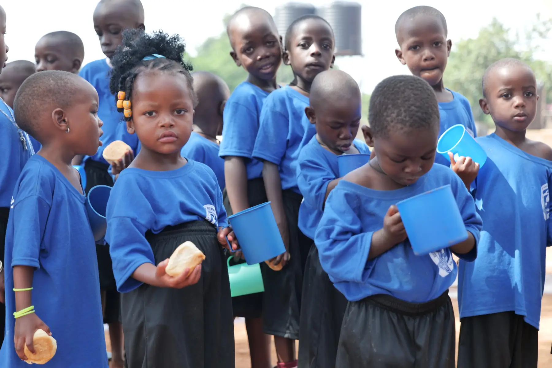 Children at Our Lady of the Rosary School